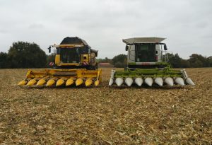 Travaux agricoles moissonneuse